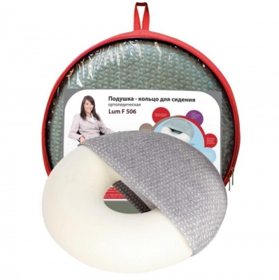 Подушка - кольцо на сидение Lum F-506 (диаметр 45 см внешний; 15 см внутренний) "Luomma" в магазине Склад Медтехники